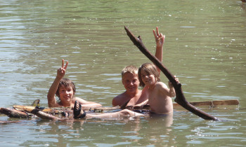 Rückenbauer / Donau-Auen National Park - Swimming in the Danube