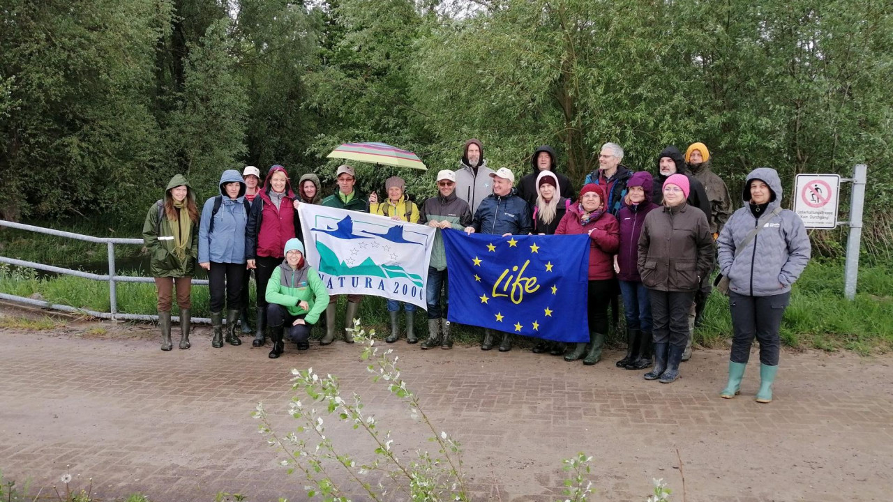 LIFE WILDisland team at Rhine River